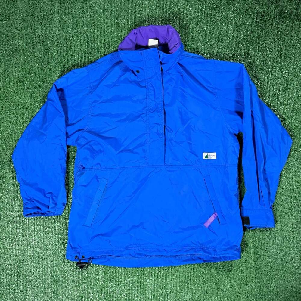 Vintage Mountain Equipment Co-Op Blue Purple Windbreaker Jacket Medium